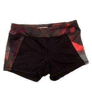 Abstract Spandex Booty Shorts